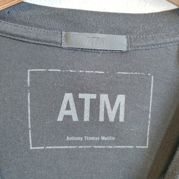 ATM Anthony Thomas Melillo Long Sleeves Minimalist T-Shirts Sz M - Picture 3 of 9